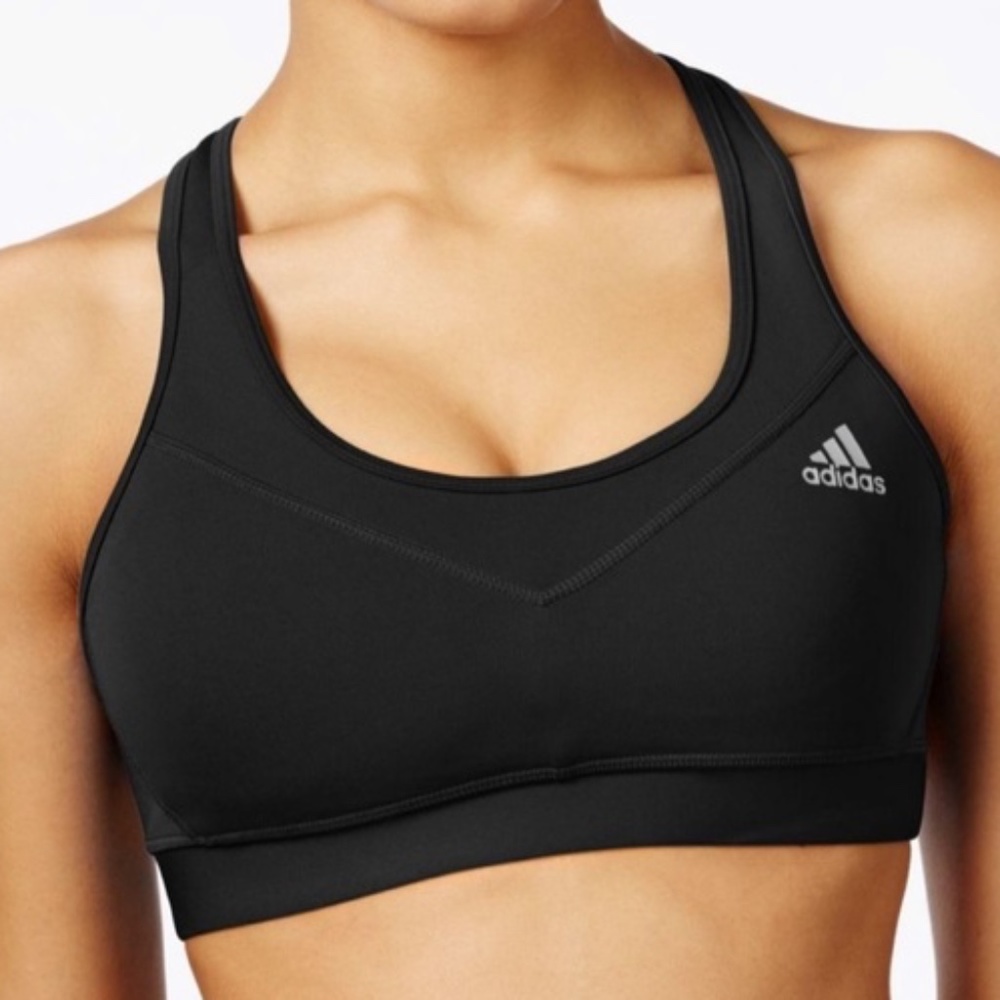 Adidas Climate Lower Cut Black Sports Bra Size small